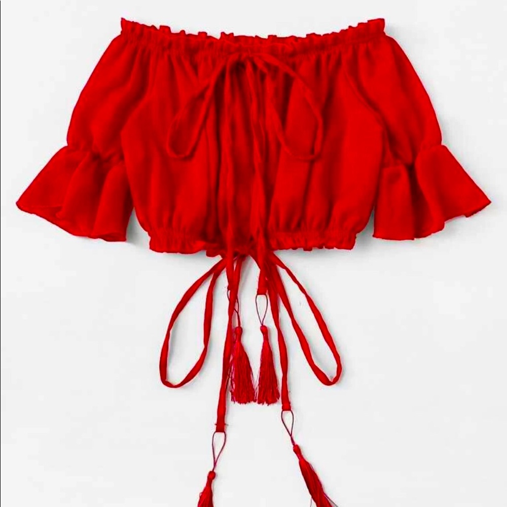 Tie front crop top